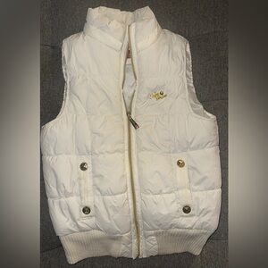 Apple Bottoms Cream Puffer Vest for Kids